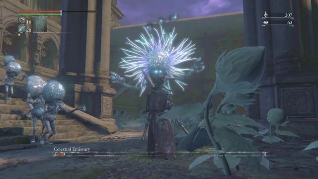 Tentacles means that he is ready to attack you with laser. - Celestial Emissary | Boss Fights - Boss Fights - Bloodborne Game Guide & Walkthrough