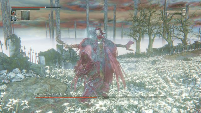 During the change to third phase of the battle you can safely deal some damage to boss. - Gehrman, the First Hunter | Boss Fights - Boss Fights - Bloodborne Game Guide & Walkthrough
