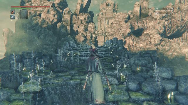 Battle awaits you behind the bridge. - Nightmare Frontier | Walkthrough - Walkthrough - Bloodborne Game Guide & Walkthrough