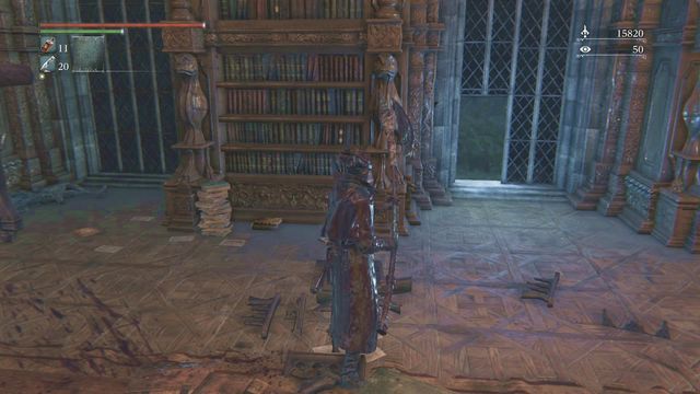 A small window, through which you can walk outside. - Forsaken Castle Cainhurst | Walkthrough - Walkthrough - Bloodborne Game Guide & Walkthrough