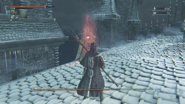 A moment when you can attack enemy for a while - after short time explosion occurs and the second phase starts. - Martyr Logarius | Boss Fights - Boss Fights - Bloodborne Game Guide & Walkthrough