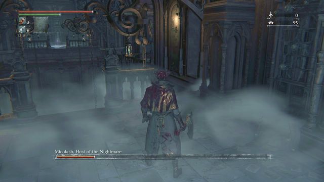 Now return to the top - Micolash, Host of the Nightmare | Boss Fights - Boss Fights - Bloodborne Game Guide & Walkthrough