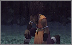 Your opponent in this battle isn't really Guru-Guru, but Mist monsters that control him - Alumaru Village - Disc 2 - Blue Dragon - Game Guide and Walkthrough