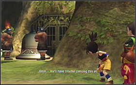 There's a Flawless Sapphire in a chest here - Alumaru Village - Disc 2 - Blue Dragon - Game Guide and Walkthrough