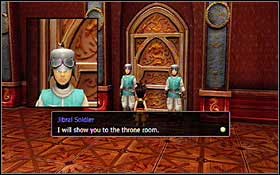 After the scene talk to the king once more - Jibral - Disc 1 - Blue Dragon - Game Guide and Walkthrough