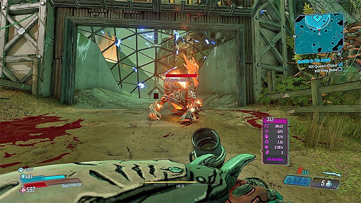 There is a high probability that you will get knocked down by one of the bosses - Queen iOsaur & King Bobo | Opponent in Borderlands 3 - Tougher opponents - Borderlands 3 Guide