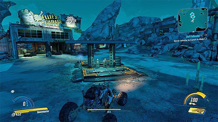 Once you have acquired any Outrunner, take it to the Catch-A-Ride station and park it on a rectangular field - How do I unlock the use of vehicles in Borderlands 3? - FAQ - Borderlands 3 Guide