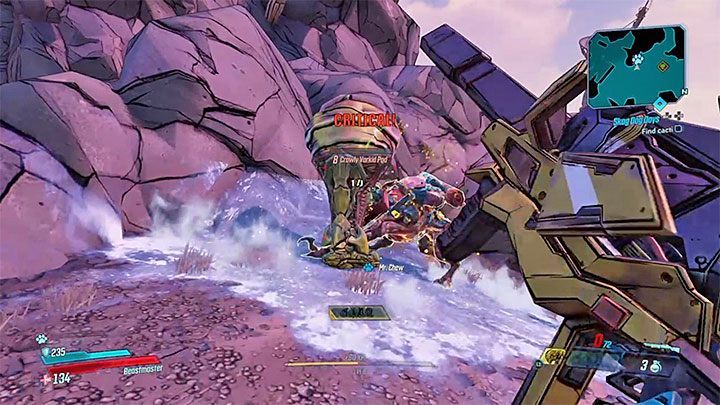 Right before you can kill the boss, he will hide in a kind of cocoon - Lavender Crawly | Opponent in Borderlands 3 - Tougher opponents - Borderlands 3 Guide