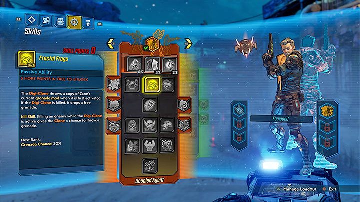 Since the installation of the second skill, you cannot throw grenades-instead, you trigger the second Action Skill - Why cant Zane throw grenades in Borderlands 3? - FAQ - Borderlands 3 Guide