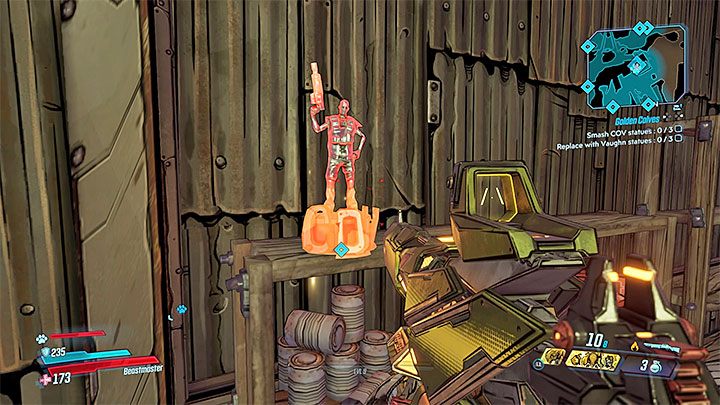 Another goal of the mission is to get to a place with a 3D printer and place posters in it - Pandora | Borderlands 3 Side Quest - Side Missions - Borderlands 3 Guide