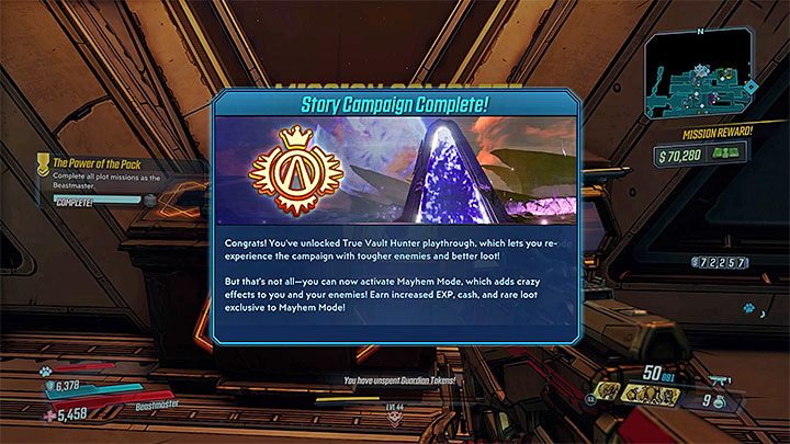 Endgame begins after you finish the main story, that is after you pass the last 23rd chapter of the campaign - the main mission called Divine Retribution - Endgame and higher difficulty levels in Borderlands 3 - The Basics - Borderlands 3 Guide
