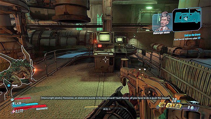 Return to Knotty Peak in Floodmoor Basin and meet with Wainwright - Cold as the Grave | Borderlands 3 Walkthrough - Main Quests - Borderlands 3 Guide