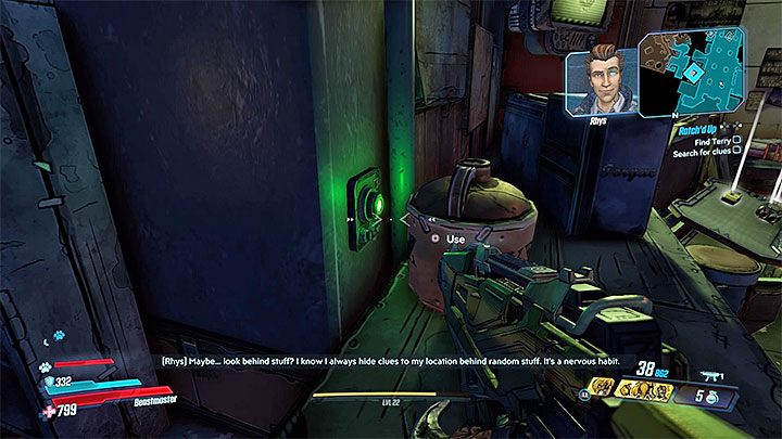 The exclamation mark will appear over Rhys head shortly after completing the main quest at Atlas HQ, when you have talked with him in his office - Promethea | Borderlands 3 Side Quest - Side Missions - Borderlands 3 Guide