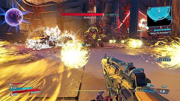 The battle with Rampager consists of three phases - The Rampager | Opponent in Borderlands 3 - Tougher opponents - Borderlands 3 Guide