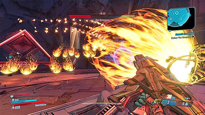The third phase begins after Rampager has only 1/3 of his health bar left - The Rampager | Opponent in Borderlands 3 - Tougher opponents - Borderlands 3 Guide