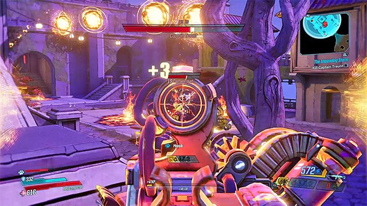 The second group - various kinds of projectiles - Captain Traunt | Opponent in Borderlands 3 - Tougher opponents - Borderlands 3 Guide