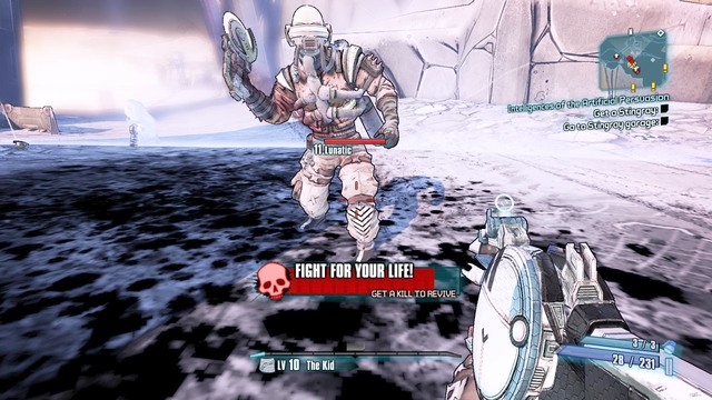 The Fight For Your Life mode activates when you are killed by the opponent (it does not work if you jump down from an escarpment) - Fight For Your Life Mode and dying - General hints - Borderlands: The Pre-Sequel! - Game Guide and Walkthrough