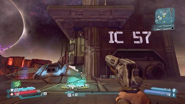 To end the mission, you need to go Eastwards - Last Requests - Side missions - Regolith Range - Borderlands: The Pre-Sequel! - Game Guide and Walkthrough