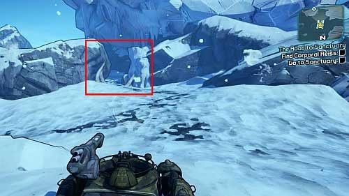 From the place where you found the ECHO Recorder, head a bit to the south-west [7] - The Road to the Sanctuary | Main missions walkthrough for Borderlands 2 - Main missions - Borderlands 2 Game Guide