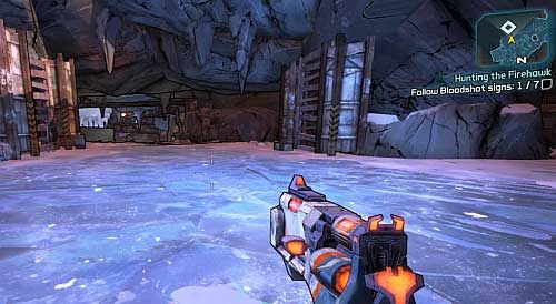 Head to the east of the canyon and afterwards enter the cave leading south - Hunting the Firehawk | Main missions walkthrough for Borderlands 2 - Main missions - Borderlands 2 Game Guide