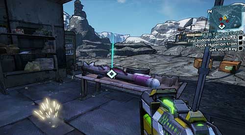 Once you manage to complete the previous objective, head to the cave [3] (the entrance can be found in the northern part of the mountain) where you will meet Tina - A Train to Catch | Main missions walkthrough for Borderlands 2 - Main missions - Borderlands 2 Game Guide