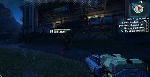 After you learn about the plan, head to the gate [4] in the first camp - Wildlife Preservation | Main missions walkthrough for Borderlands 2 - Main missions - Borderlands 2 Game Guide