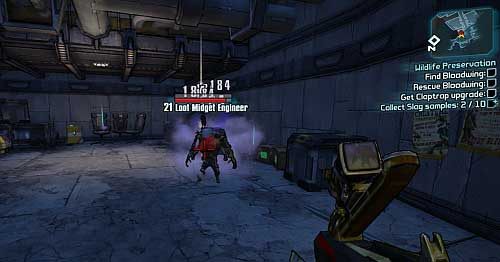 In the room marked as [9] you will find two more Slag Samples - Wildlife Preservation | Main missions walkthrough for Borderlands 2 - Main missions - Borderlands 2 Game Guide