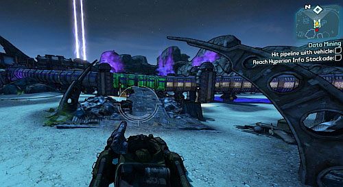 Now return to where the ladder has fallen off by the pipeline [2] - Data Mining | Main missions walkthrough for Borderlands 2 - Main missions - Borderlands 2 Game Guide
