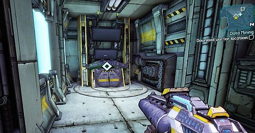 After destroying the robot, use the elevator [9] and head towards the data base [10] - Data Mining | Main missions walkthrough for Borderlands 2 - Main missions - Borderlands 2 Game Guide