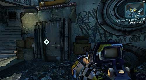 Find Claptrap [1] and speak to him twice - Claptraps Secret Stash | Sanctuary side missions in Borderlands 2 - Sanctuary - Borderlands 2 Game Guide