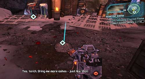 Inside Rolands hideout, climb to the first floor and speak with Lilith on the balcony [1] - Cult Following: Eternal Flame | Sanctuary side missions in Borderlands 2 - Sanctuary - Borderlands 2 Game Guide