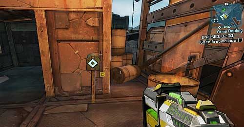 You can receive this mission from the Bounty Board [1] in the northern part of Highlands - Arms Dealing | The Highlands side missions in Borderlands 2 - The Highlands - Borderlands 2 Game Guide