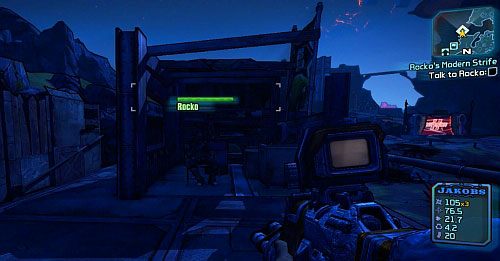 Brick [1] will ask you to help out Rocko in Thousand Cuts - Rockos Modern Strife | Sanctuary part 3 side missions in Borderlands 2 - Sanctuary part 3 - Borderlands 2 Game Guide