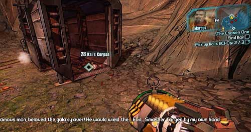 Inside the container marked as [5] you will find the corpse of Kai - The Chosen One | Sanctuary part 3 side missions in Borderlands 2 - Sanctuary part 3 - Borderlands 2 Game Guide