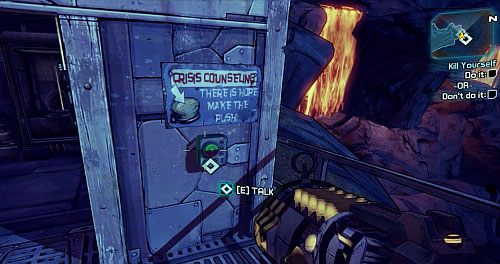 On the Board [1] you will find a rather untypical mission during which you have to kill yourself (or not) - Kill Yourself | Eridium Blight side missions in Borderlands 2 - Eridium Blight - Borderlands 2 Game Guide