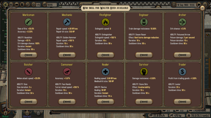 Skills - Your crew and development | Hints - Hints - Bounty Train Game Guide