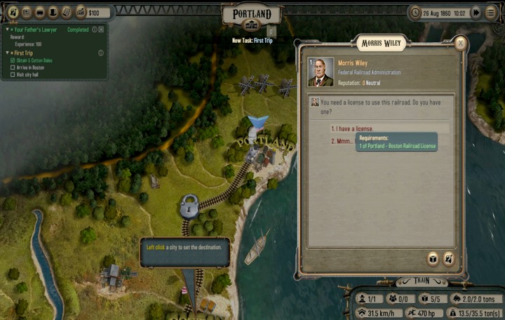 Open padlocks - either using your license, or cash - to unlck new routes - Contracts from Jeremiah | Walkthrough - Walkthrough - Bounty Train Game Guide