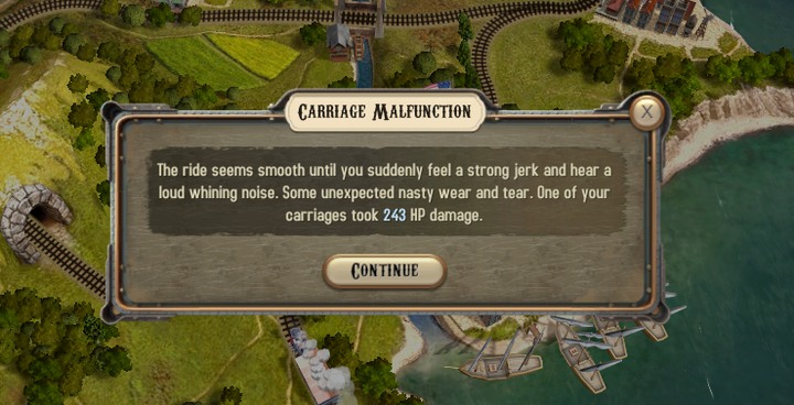 Events can destroy your carriages - Events | Hints - Hints - Bounty Train Game Guide