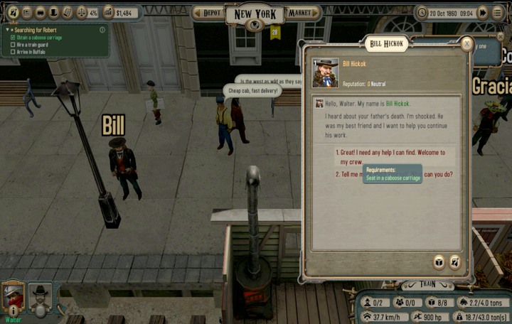 Your main objective in the game is to defeat your competition and obtain as many shares of the company as possible - In search of Robert | Walkthrough - Walkthrough - Bounty Train Game Guide