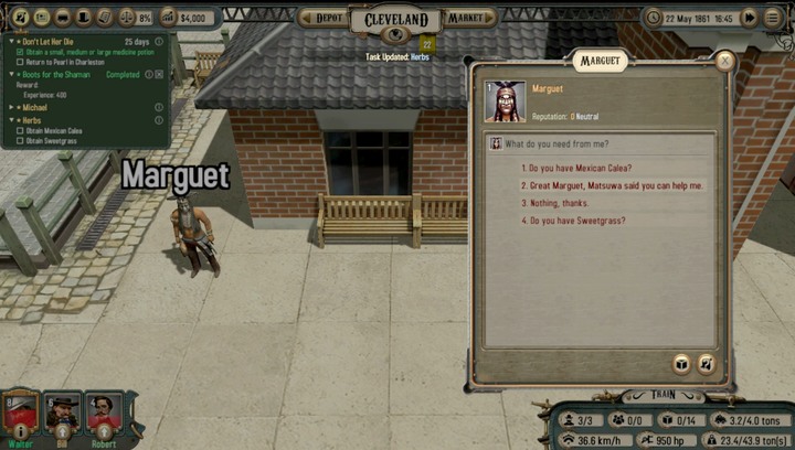 Marguet in Cleveland - Pearl Reed | Walkthrough - Walkthrough - Bounty Train Game Guide