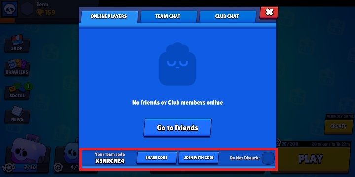 After going to the Friends tab, you will see the following window - How do I add someone to a friends list in Brawl Stars? - Multiplayer - Brawl Stars Guide