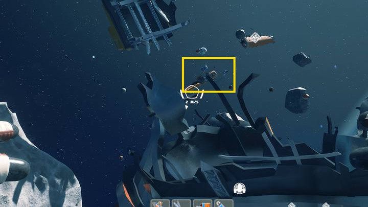 Third blueprint - Oxygen cylinder is found just above the second base at the beginning of Chapter 2 - Breathedge: Lung capacity - inventory upgrade - Upgrading your equipment - Breathedge Guide