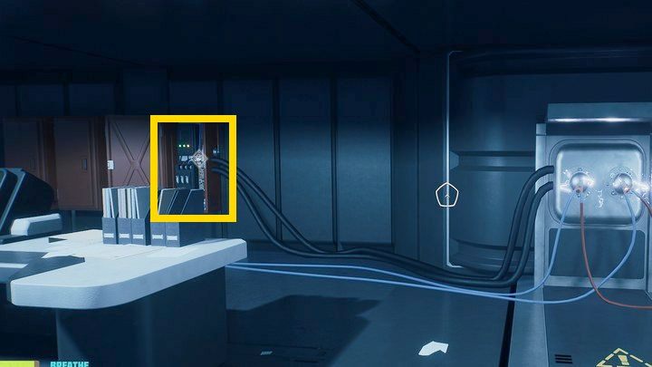 Follow the newly created corridor to the next room with electricity in it - destroy the electrical box on the left wall - Breathedge: Traveling on the Normandy - walkthrough - Chapters 4 and 5 - Breathedge Guide