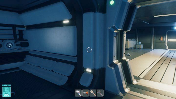 At the end of the hallway - Breathedge: Traveling on the Normandy - walkthrough - Chapters 4 and 5 - Breathedge Guide