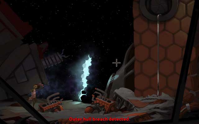 Approach the breach. - Route to the Ship - Chapter 2 - Vella - Broken Age - Game Guide and Walkthrough