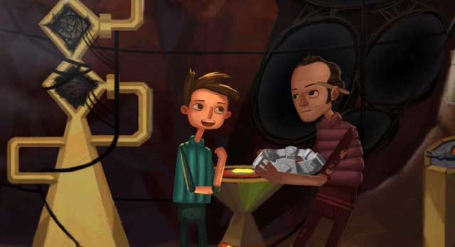 Give the cast to the owner. - Village - Chapter 2 - Shay - Broken Age - Game Guide and Walkthrough