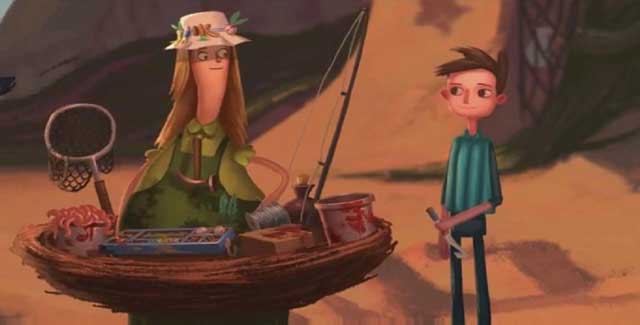 Exchange the items - Village - Chapter 2 - Shay - Broken Age - Game Guide and Walkthrough