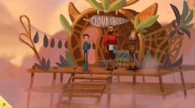 Give the muffin - Kingdom of Clouds - Chapter 2 - Shay - Broken Age - Game Guide and Walkthrough