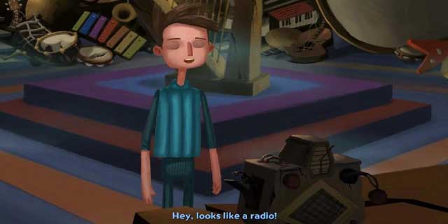 Take the radio. - Ending - Chapter 2 - Shay - Broken Age - Game Guide and Walkthrough