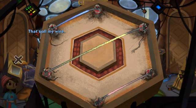 Set the wires. - Ending - Chapter 2 - Shay - Broken Age - Game Guide and Walkthrough